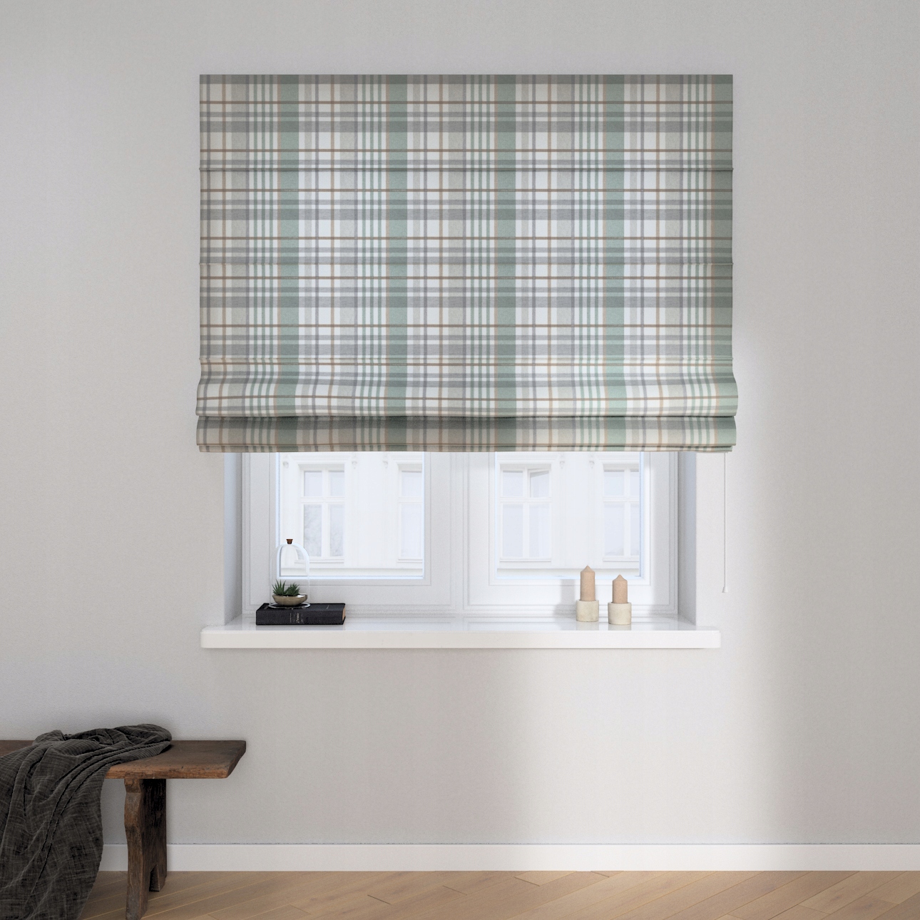 Hotová rímska roleta Capri 160 x 170 cm zelená