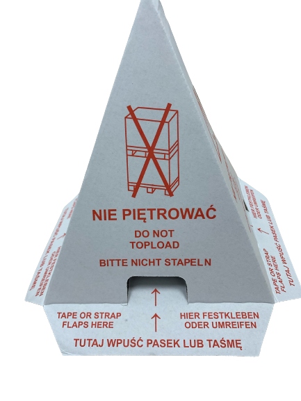 

Stożek ostrzegawczy "nie piętrować" na paletę 10x