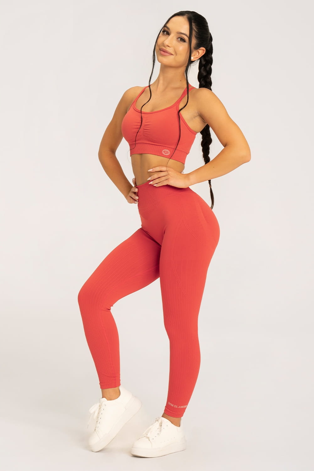 Gym Glamour Legíny push up 2.0 Magic Melon L Legíny do posilovny