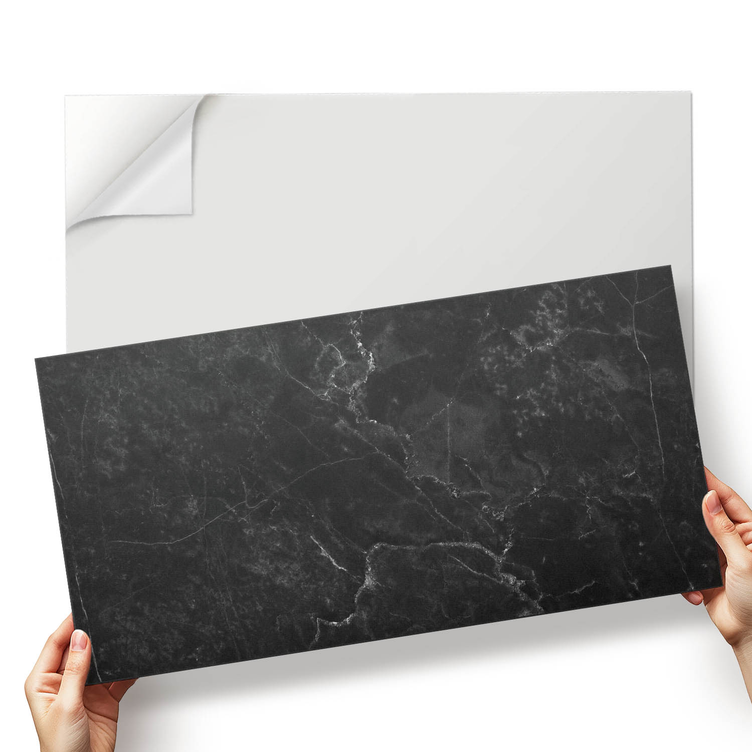 Vinylové samolepící dlaždice z mramoru s jemnými liniemi 6x60x30 cm