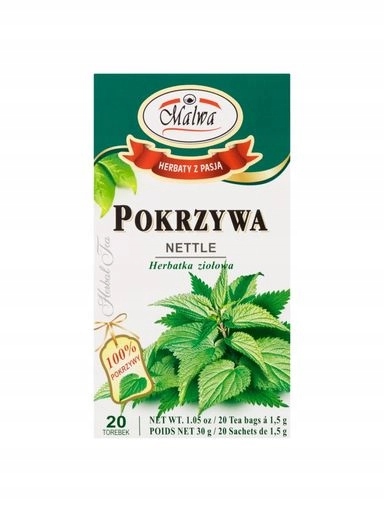 Levně 12 x Malwa Bylinný čaj kopřiva 30 g (20 x 1,5 g)