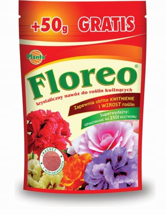 

Nawóz Floreo Planta 250g do kwitnących