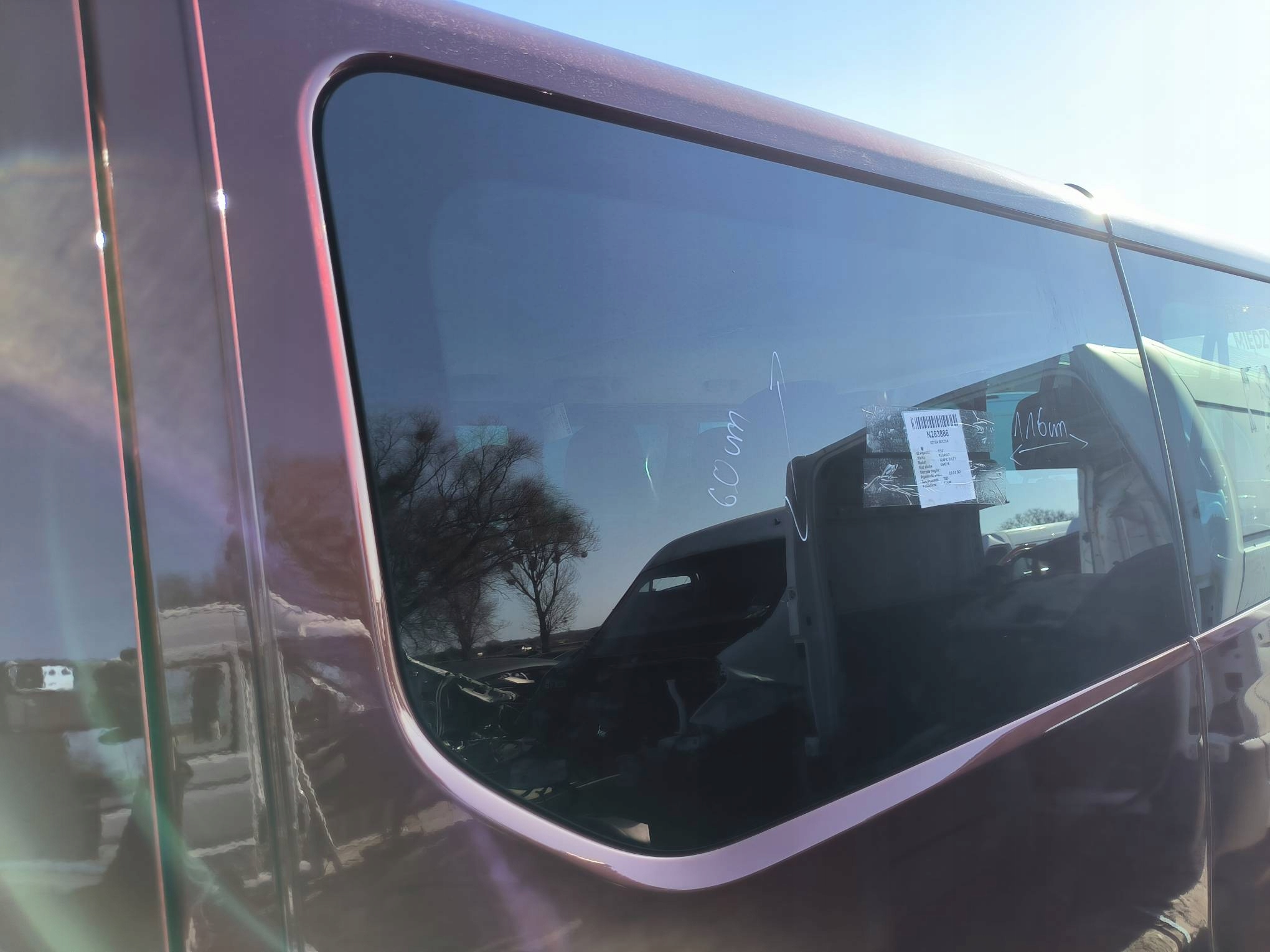 window side left RENAULT TRAFIC III LIFT