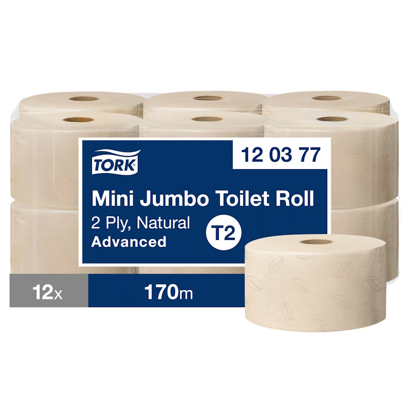 Toaletní papír přírodní Měkký Jumbo 2vrstvý 12 ks Tork 120377