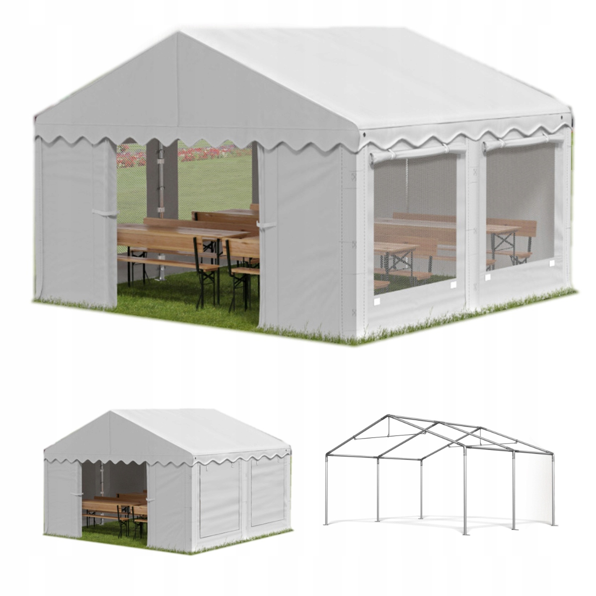 Namiot Imprezowy 3x4 Ogrodowy Handlowy Home 2w1