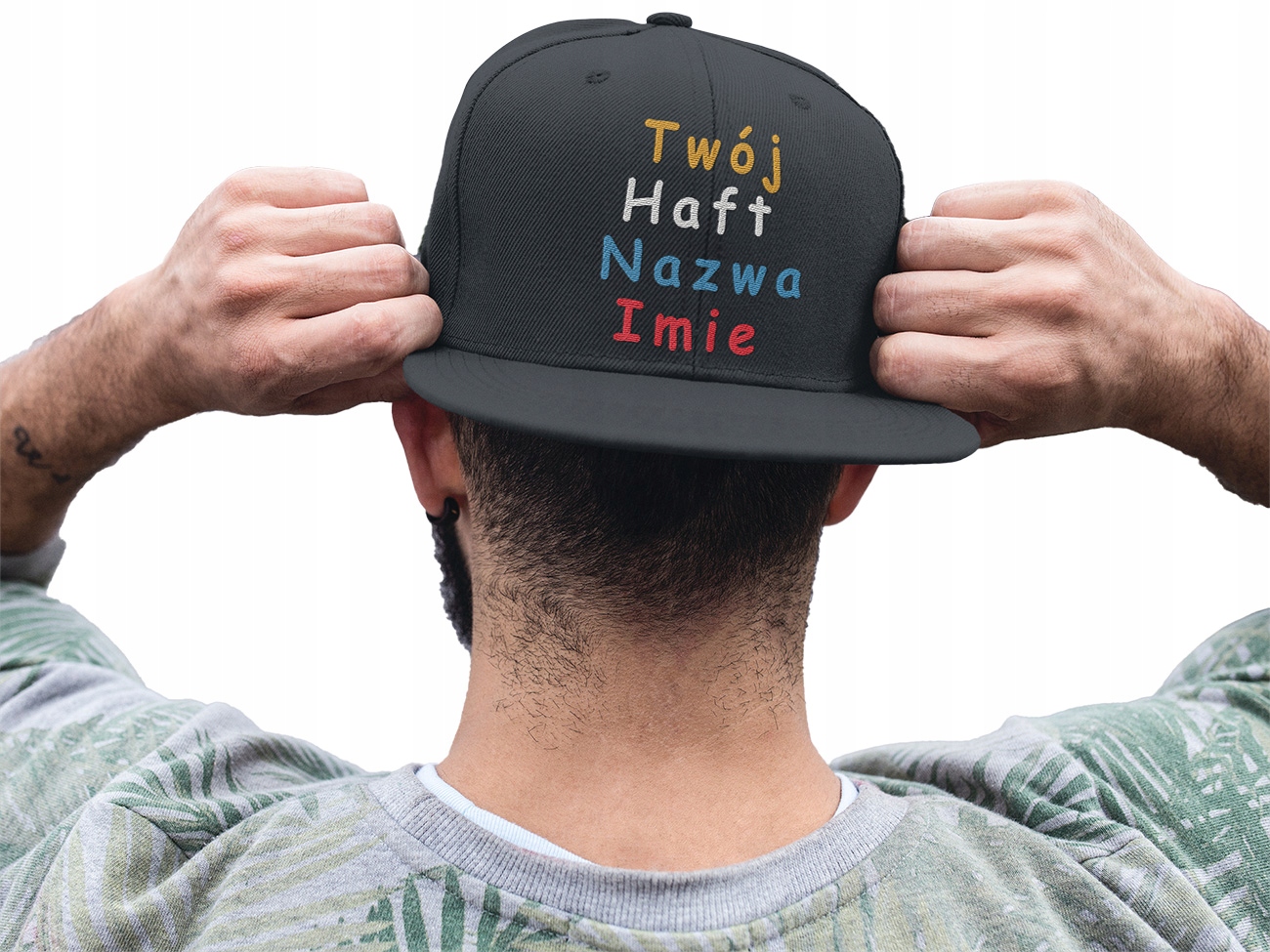 

Czapka Prosty Daszek Haft Logo Z Napisem Nadrukiem