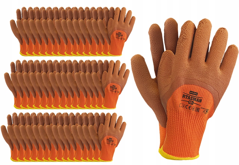 Ochranné rukavice latex zimní pěna 120 párů XL