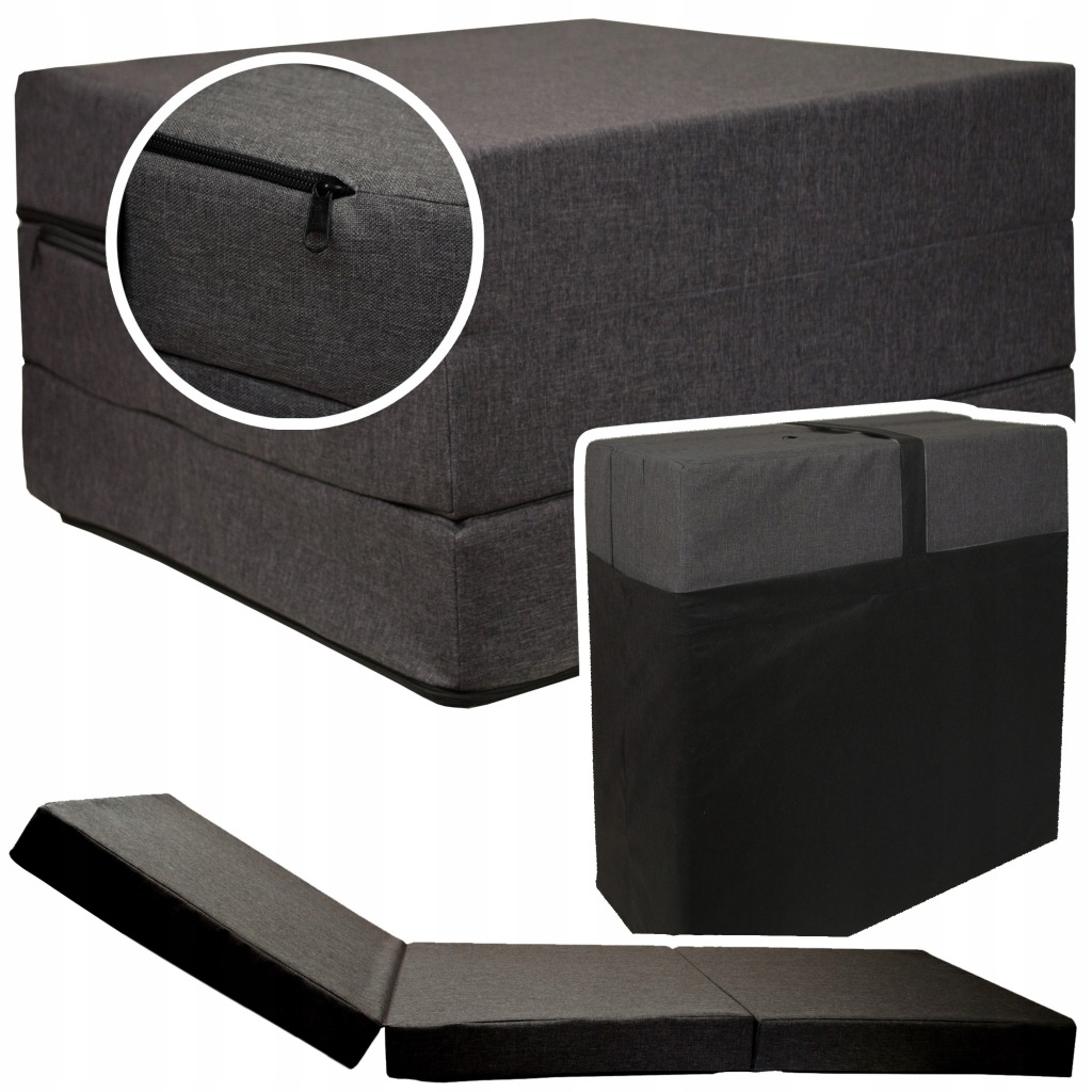 Materac Turystyczny Składany Rozkładany Fimex Senmemory 60/195/10 Svc.szary