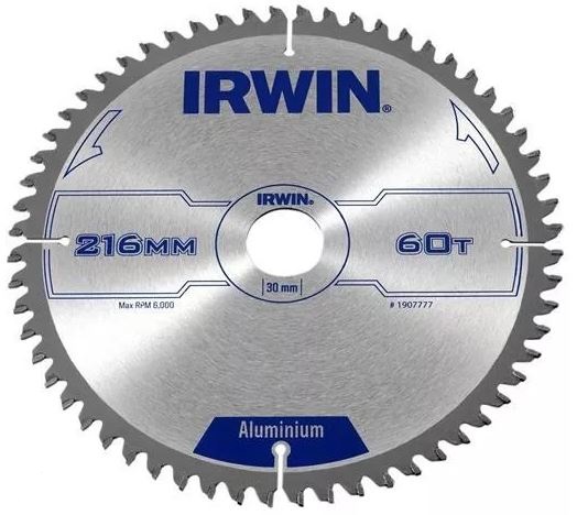 Irwin Pilový kotouč na kov, hliník, 216x30 mm, 60z