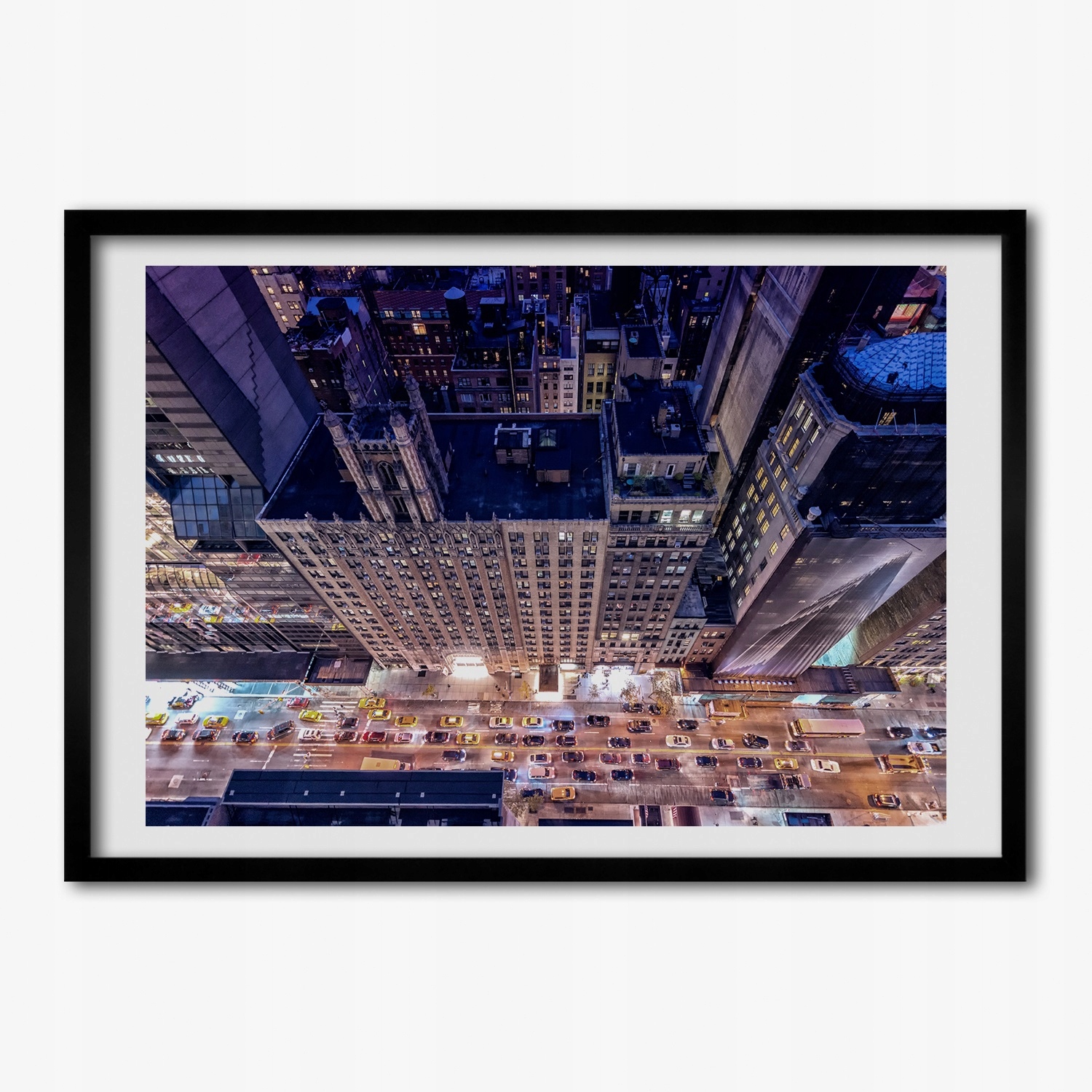 Foto rámeček obraz na zeď New York v noci 70x50