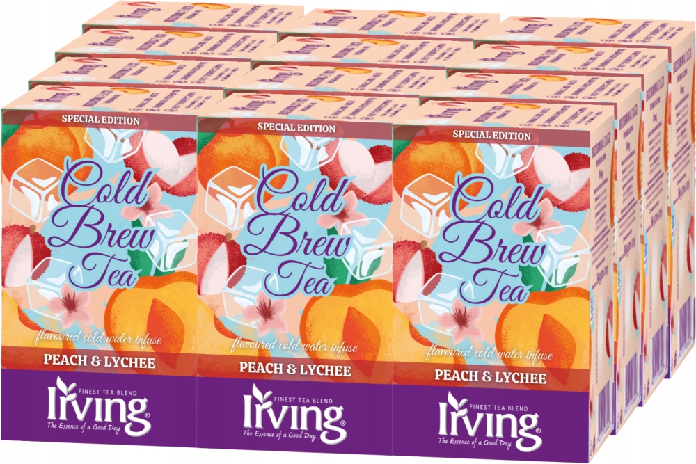 Cold Brew Herbatka Brzoskwinia z Liczi Irving 20 kopert x12