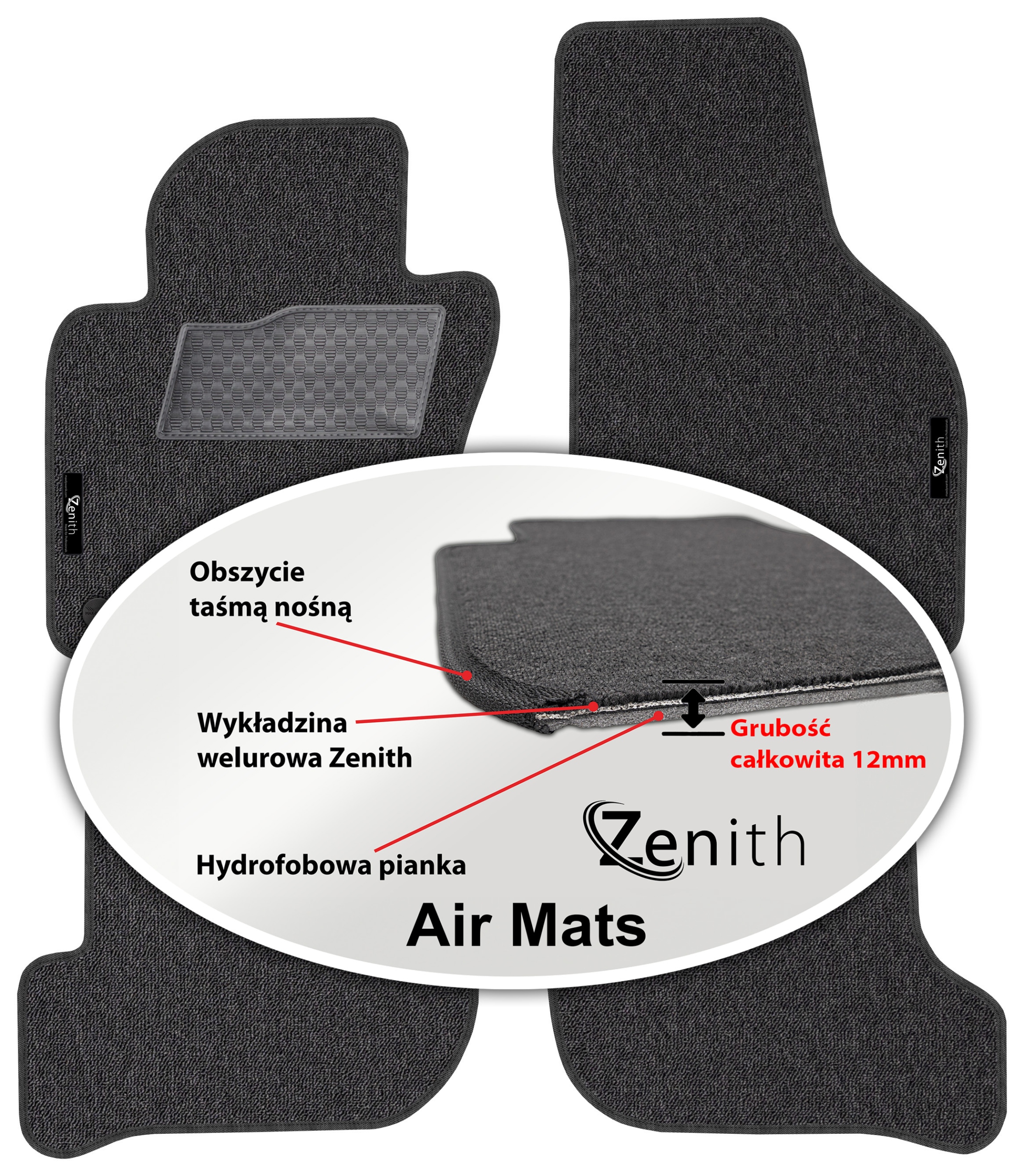 Vw Golf V 2003-2009 Velúrové koberčeky do auta Zenith Air Mats