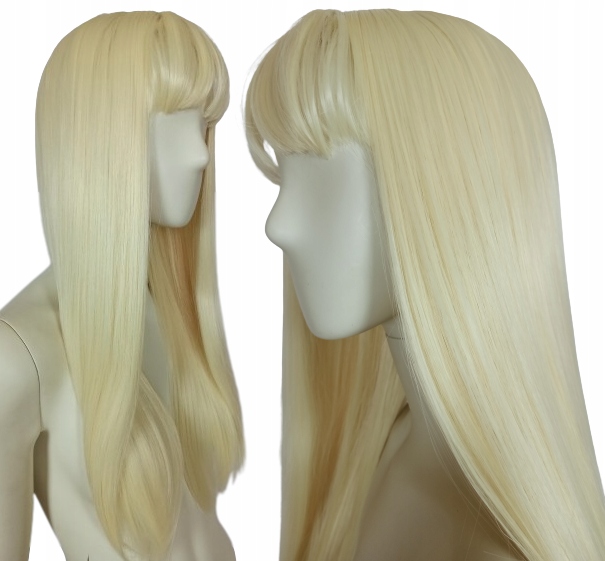 

Peruka Z Grzywką jasny blond Misa Amane cosplay Hr