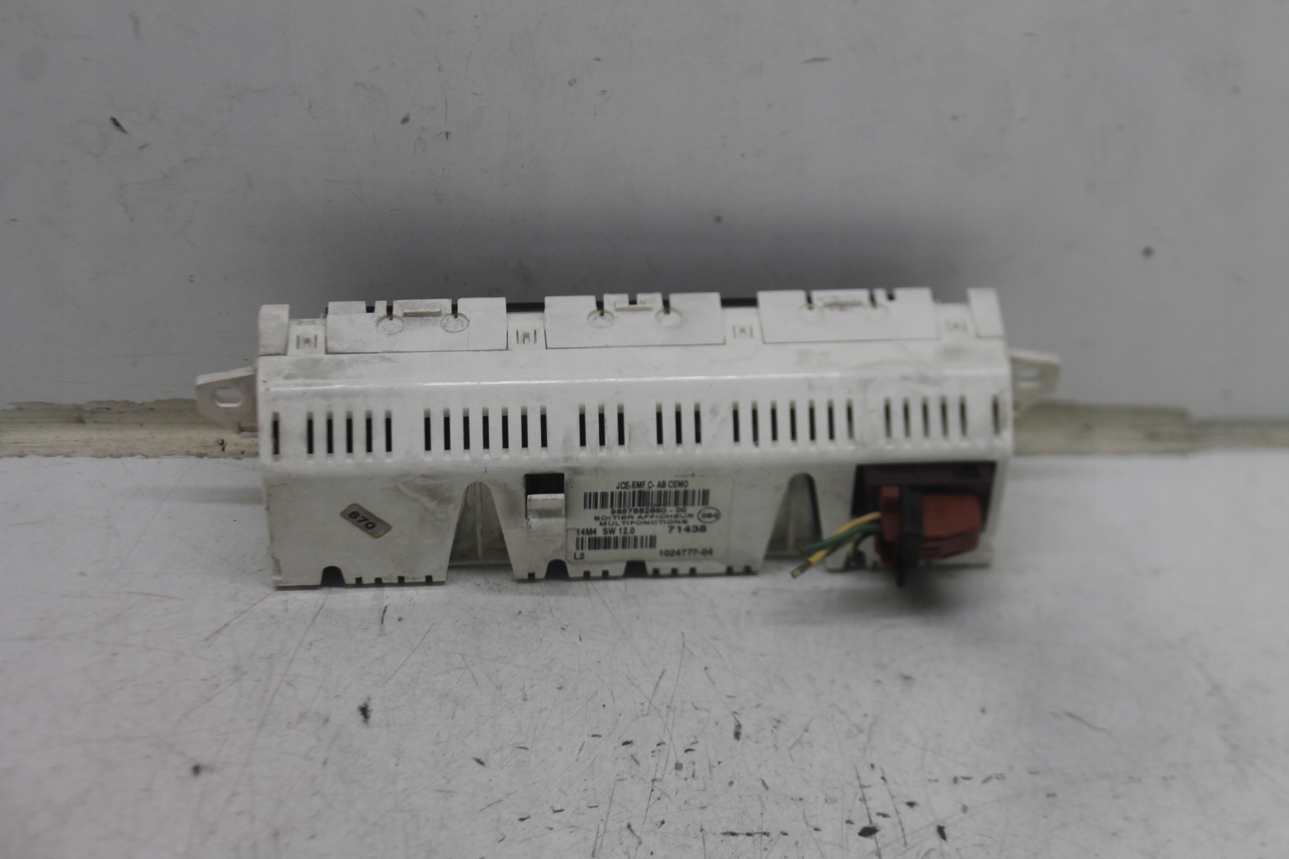 display RADIA clock 9657882880-00 CITROEN C4
