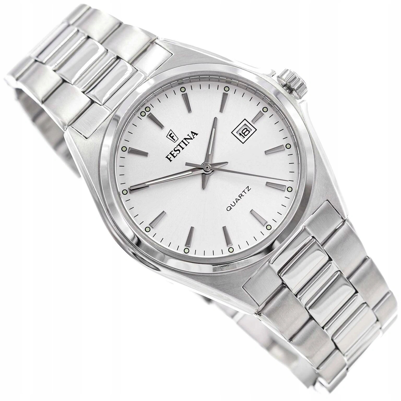 Pánské Hodinky Festina F20552/2 Classic Elegantní Na Náramku Datumovka