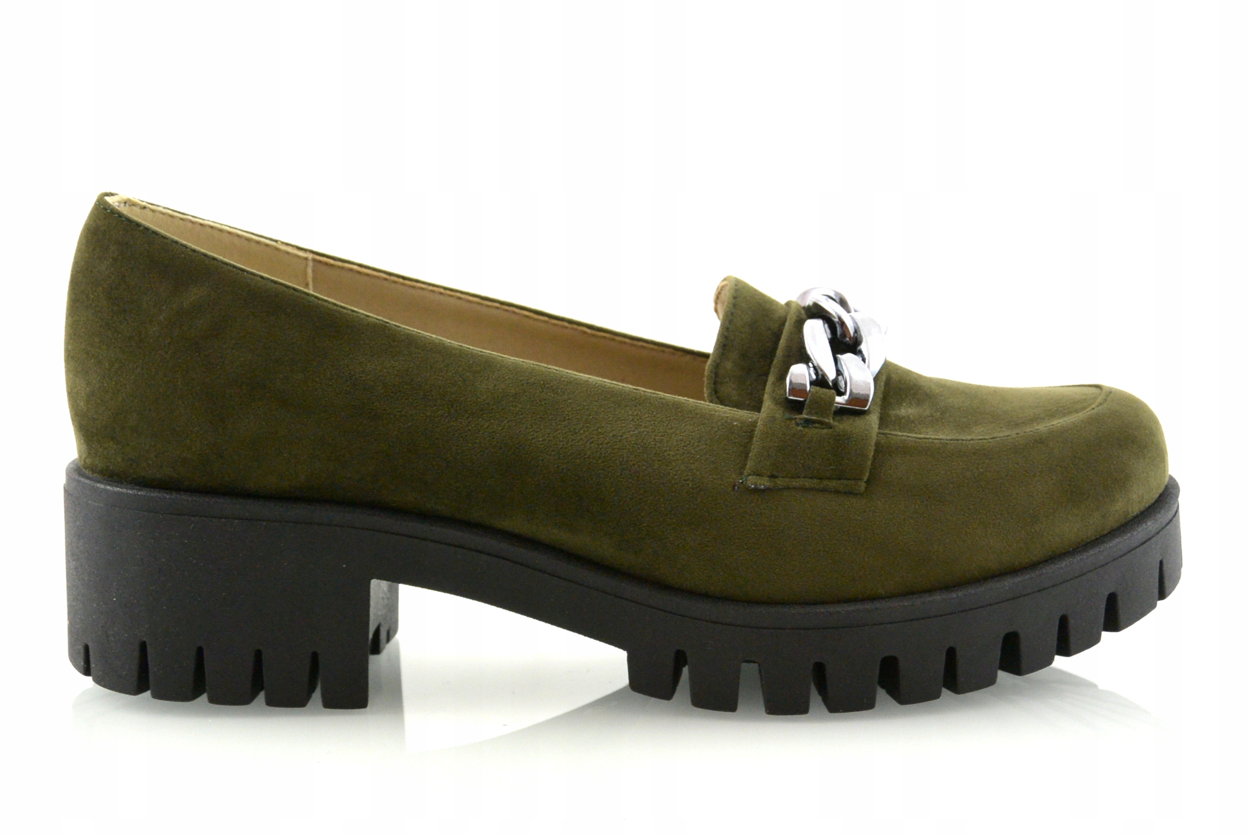 Polské Zelené Polobotky Na Silné Podrážce 40