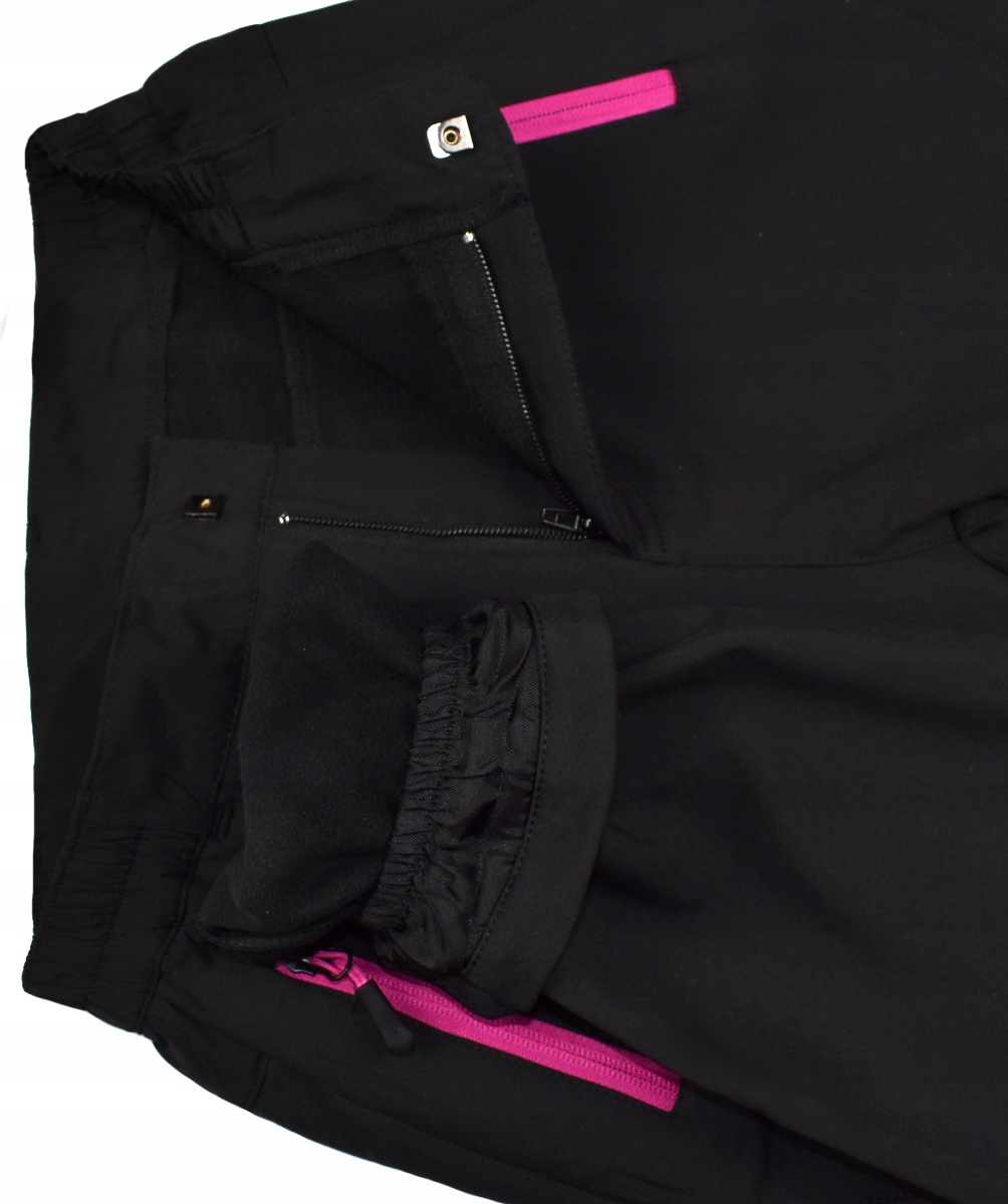 HOLD HANDS Czarne Zimowe SPODNIE Ocieplane Softshell - 176/182 Kod producenta S22281