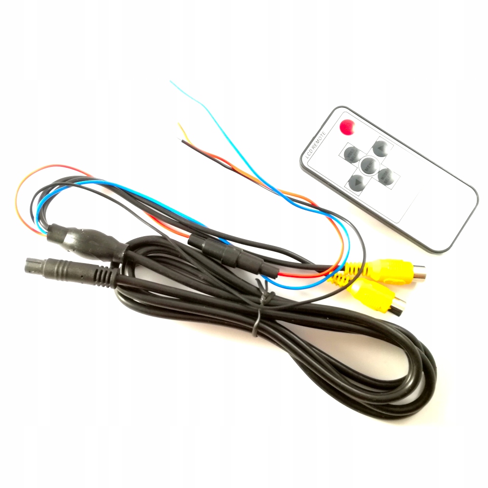 MONITOR Lusterko KAMERA COFANIA w RAMCE 8 LED 12V System transmisji obrazu PAL