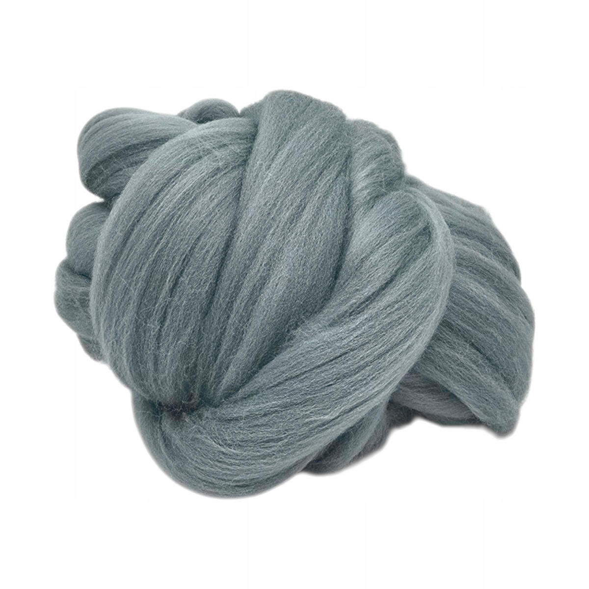 Česaná vlna pro plstění makramé Merino 22-24mic Šedá 500 g