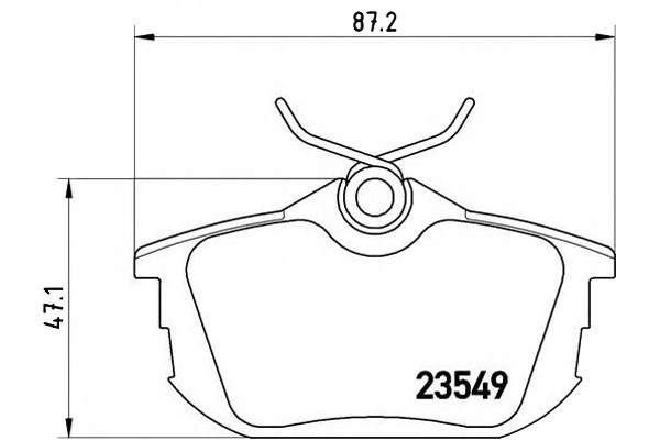 КОЛОДКИ ТОРМОЗНОЕ BREMBO M850978 33456781 Mb850978
