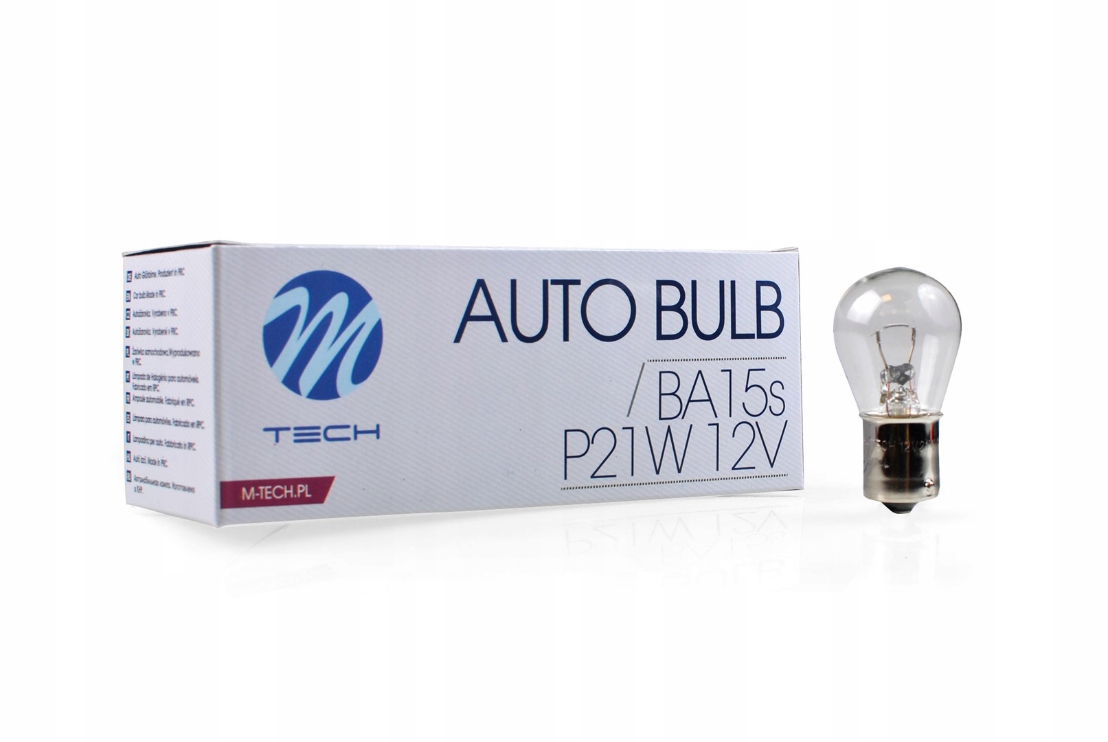 

Żarówka M-tech P21W 1156 S25 12V 21W BA15s