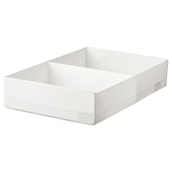 

Ikea Stuk Pudełko z przegródkami biały 34x51x10 cm