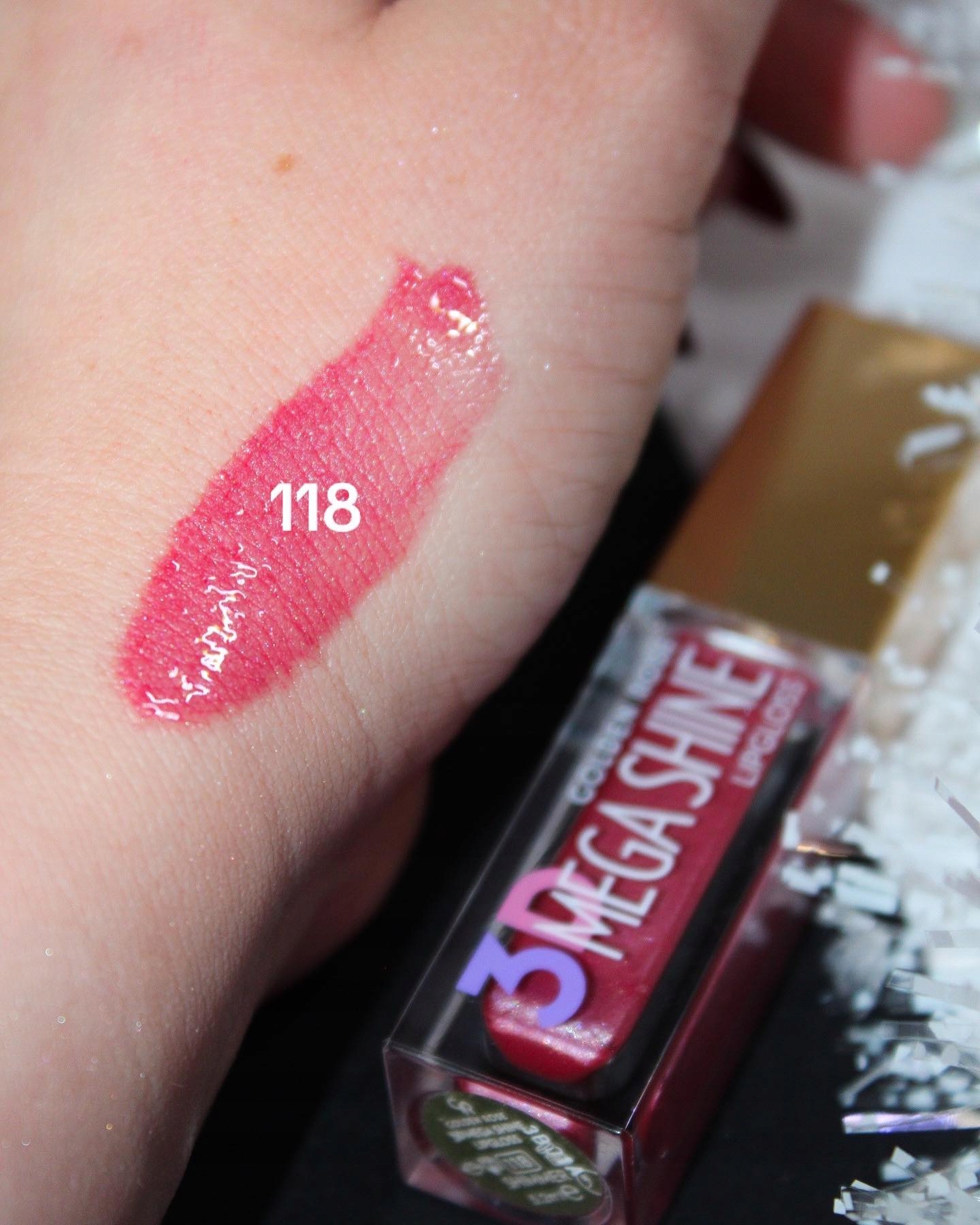 GOLDEN ROSE Błyszczyk do ust 3D Mega Shine 118 Kod producenta R-MSL-118