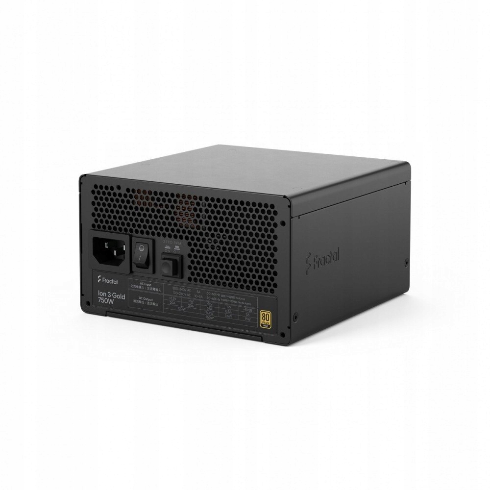 Fractal Design Zasilacz Ion 3 Gold 750W 80+ Gold Black