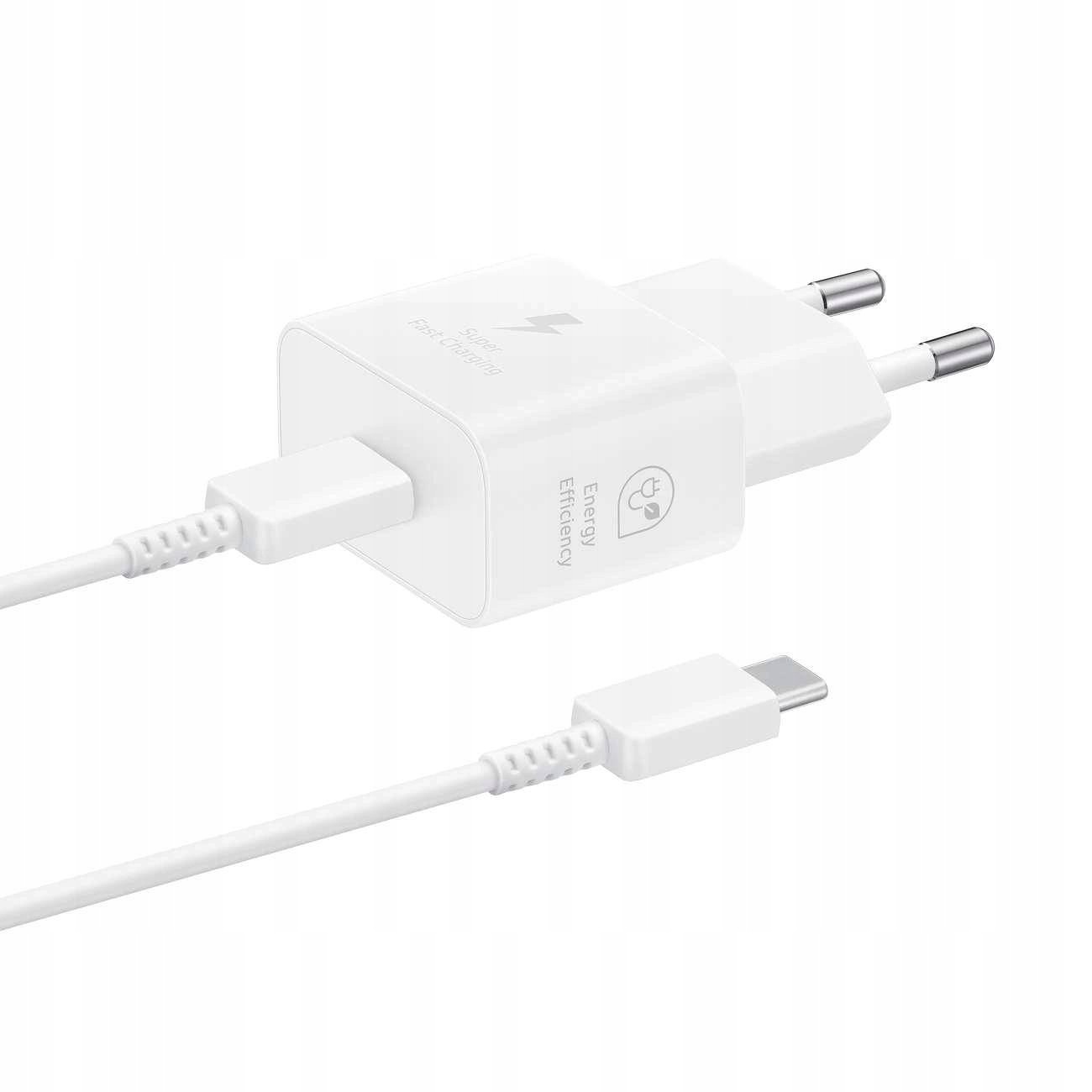 Ładowarka Sieciowa Gan Samsung Ep-T2510Xwegeu 25W Sfc Z Kablem Usb-C -Biała