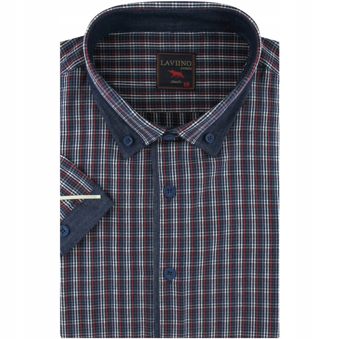 

Koszula Męska Elegancka do pracy z lamówką N238