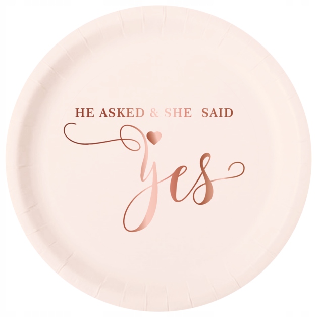 TALERZYKI WIECZÓR PANIEŃSKI SHE SAID YES 6 SZTUK