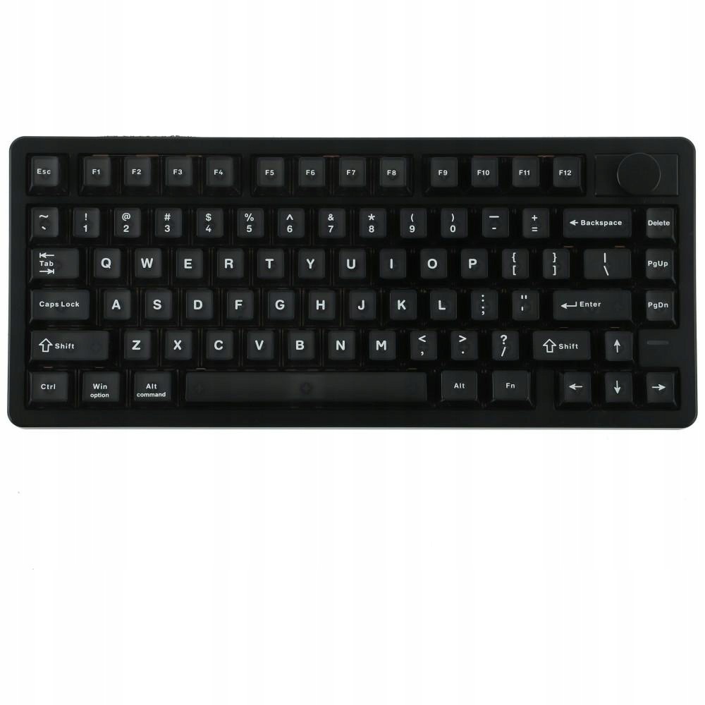 Mechanická klávesnica Epomaker HE75 V2 Jade He Switch čierna-krémová/čierna