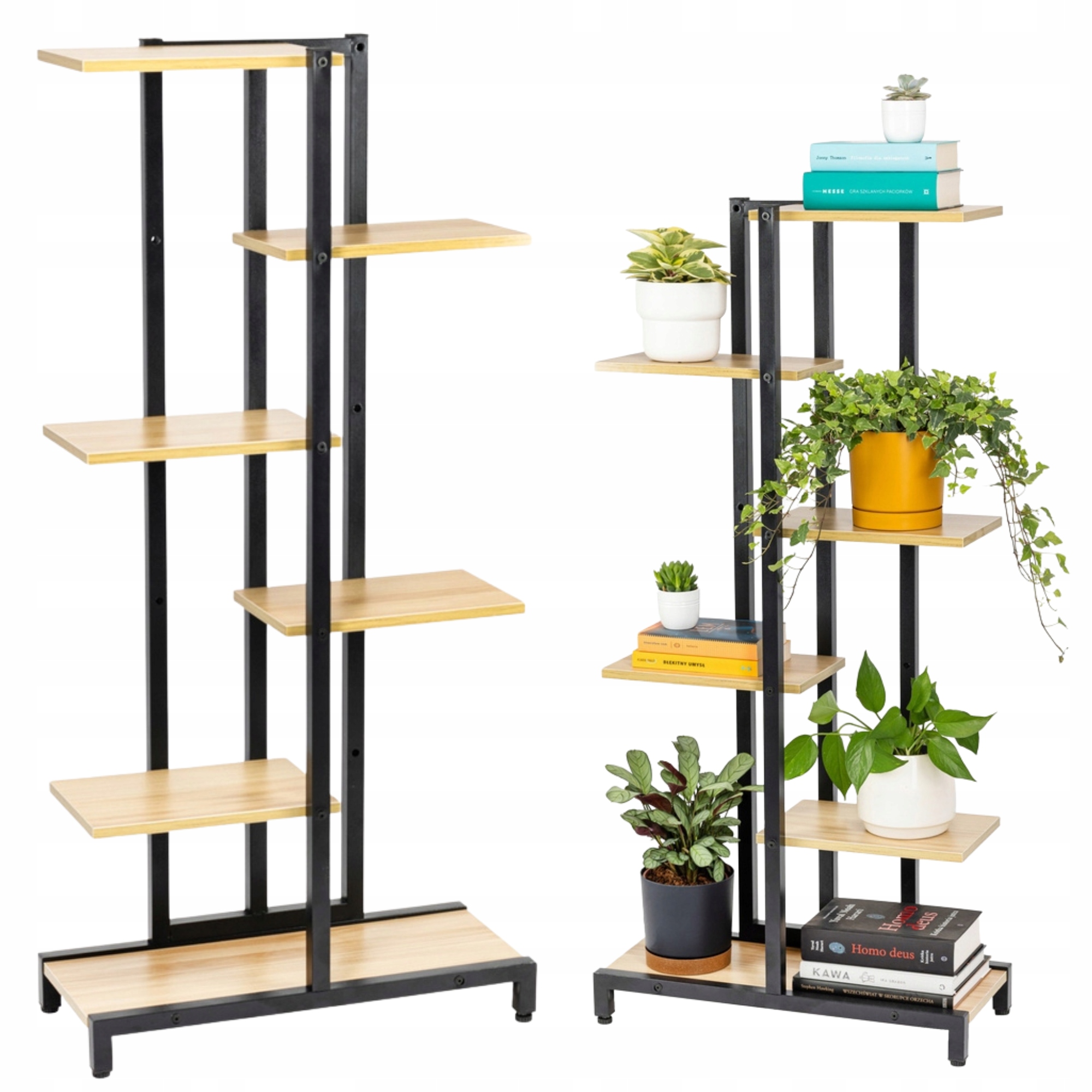 Držiak Na Kvetináč stojan na kvety 6 Úrovní Stojan na 7 kvetináčov Kovový Stojaci