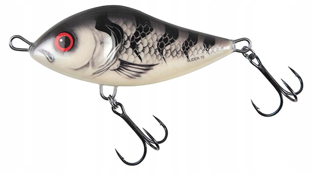 Wobler Salmo Slider 12S White Striper Ws