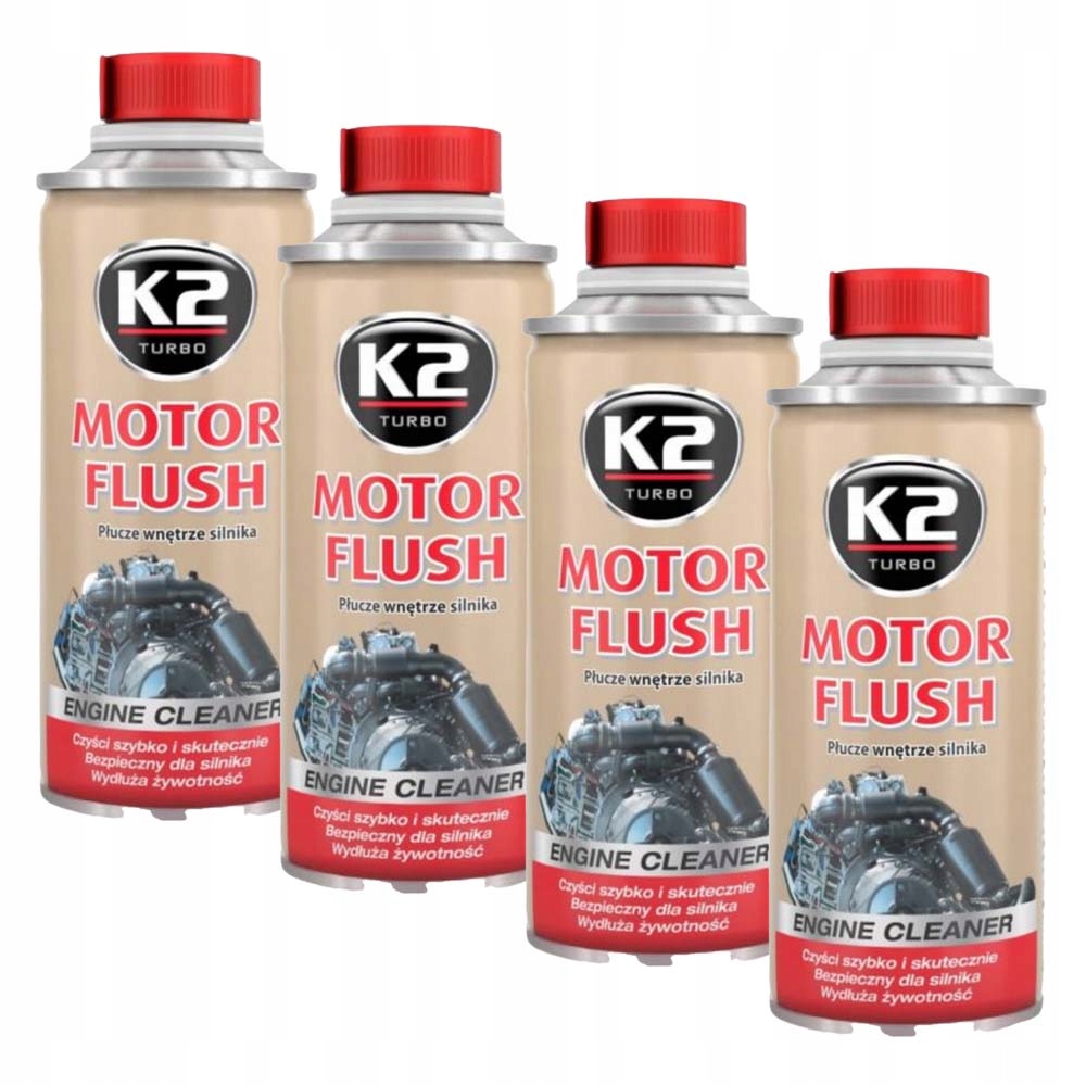 DODATEK DO OLEJU PŁUKANKA DO SILNIKA K2 MOTOR FLUSH 250ML 4 SZTUKI
