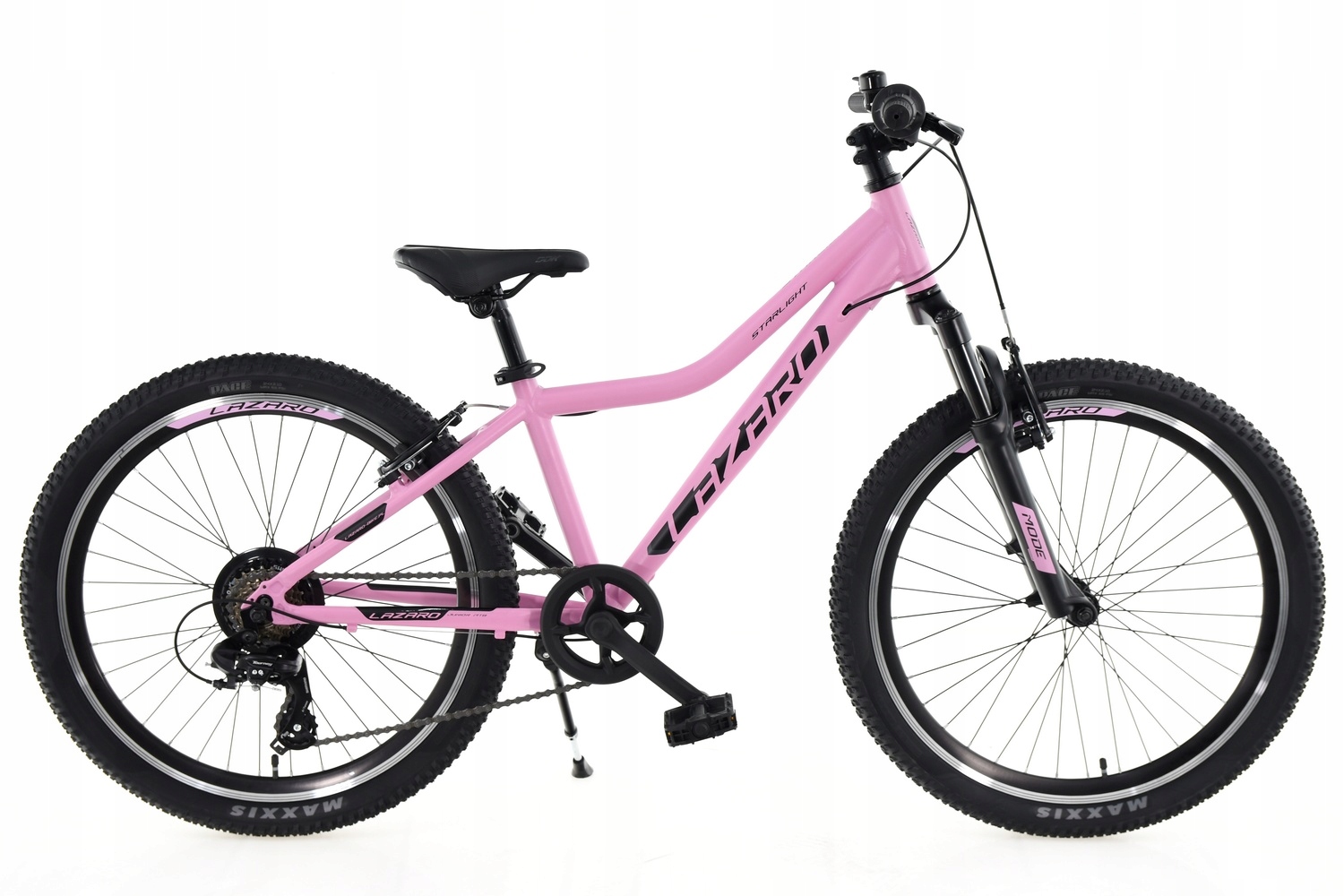 Rower 24'' Mtb Junior Shimano Lazaro Starlight Aluminiowy Różowy