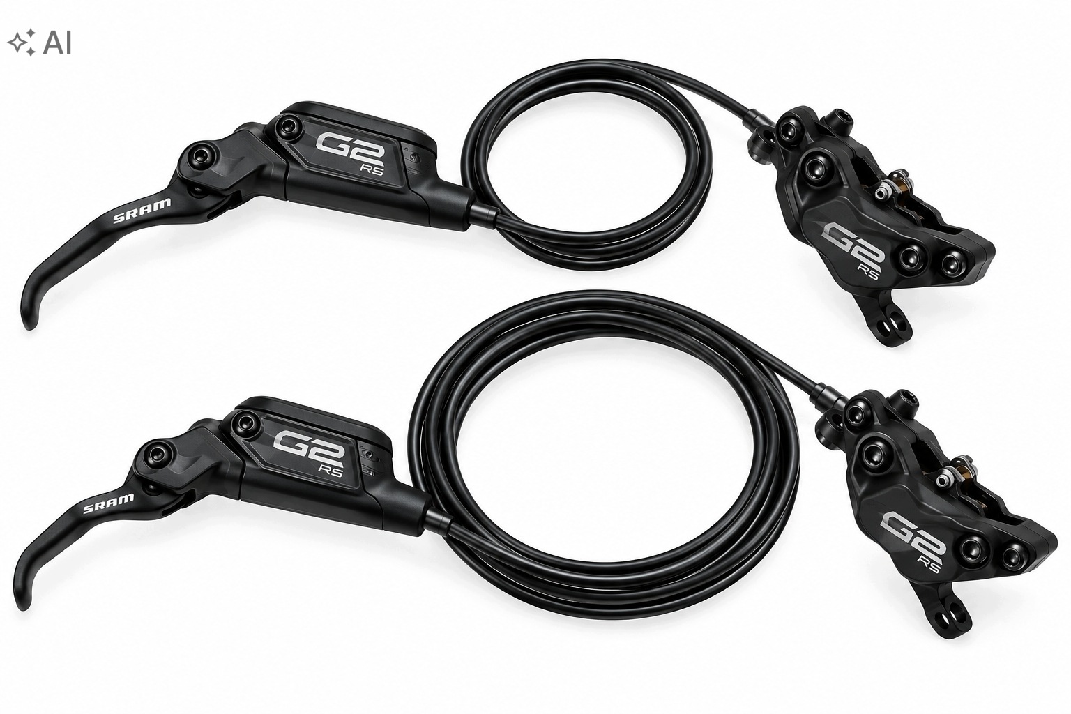 Hydraulické brzdy Sram G2 Rs přední zadní 4 písty 800/1600 mm, kombinované
