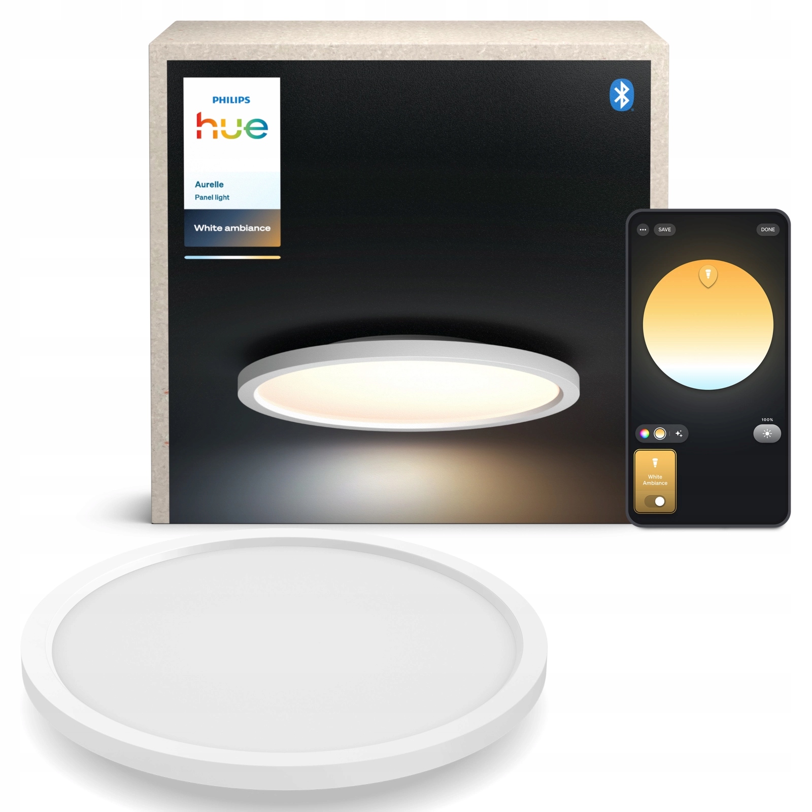 Stropné Svietidlo Led stropná lampa na omietku Inteligentná Zigbee Aurelle Philips Hue