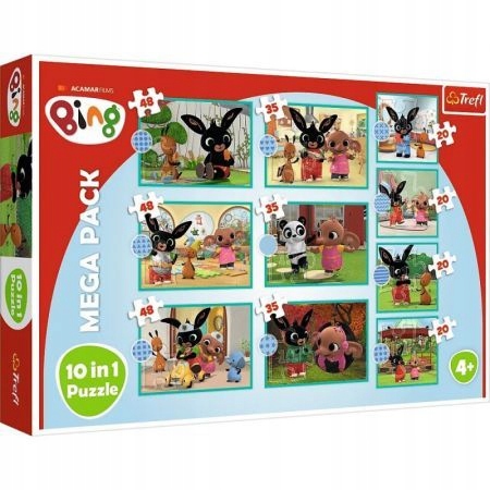 

Puzzle 10w1 Co robi Bing Trefl 90393