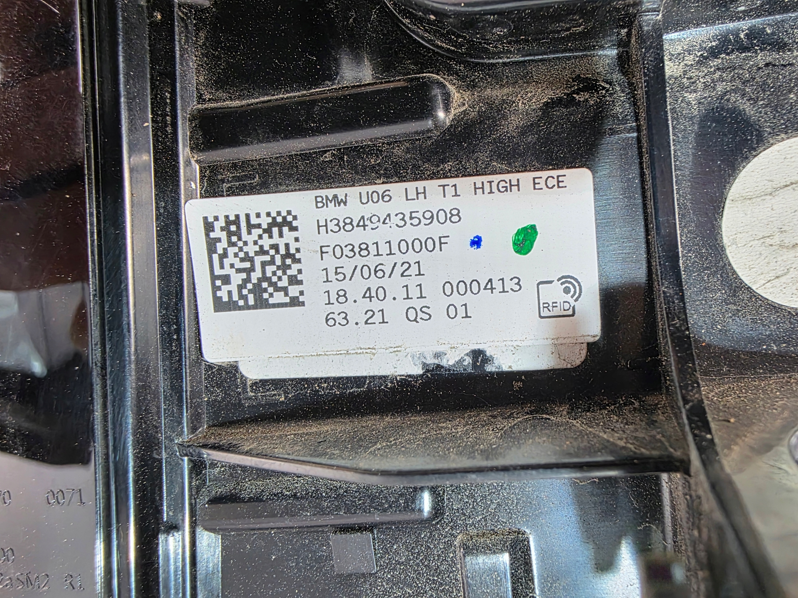 light left rear LED BMW 2 U06 8494359