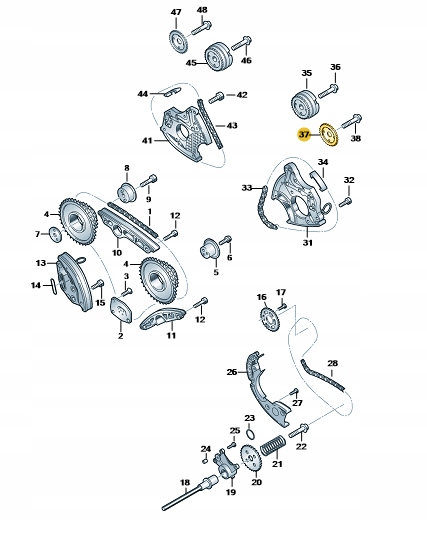 Originální rozvodové ozubené kolo Audi Vw
