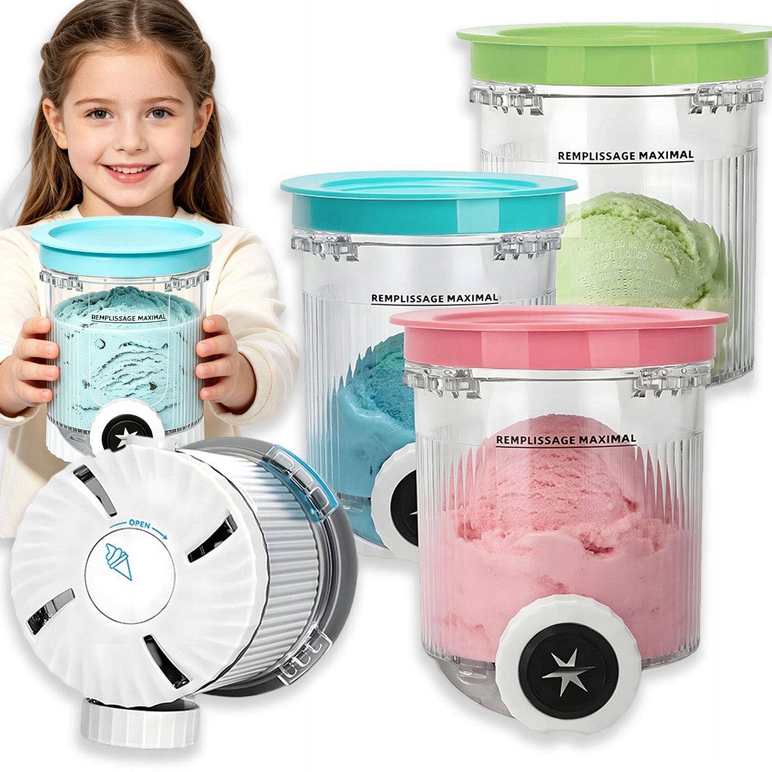 Sada Nádob Na Zmrzlinu Ninja Creami Swirl NC700 NC701 4 Kusů