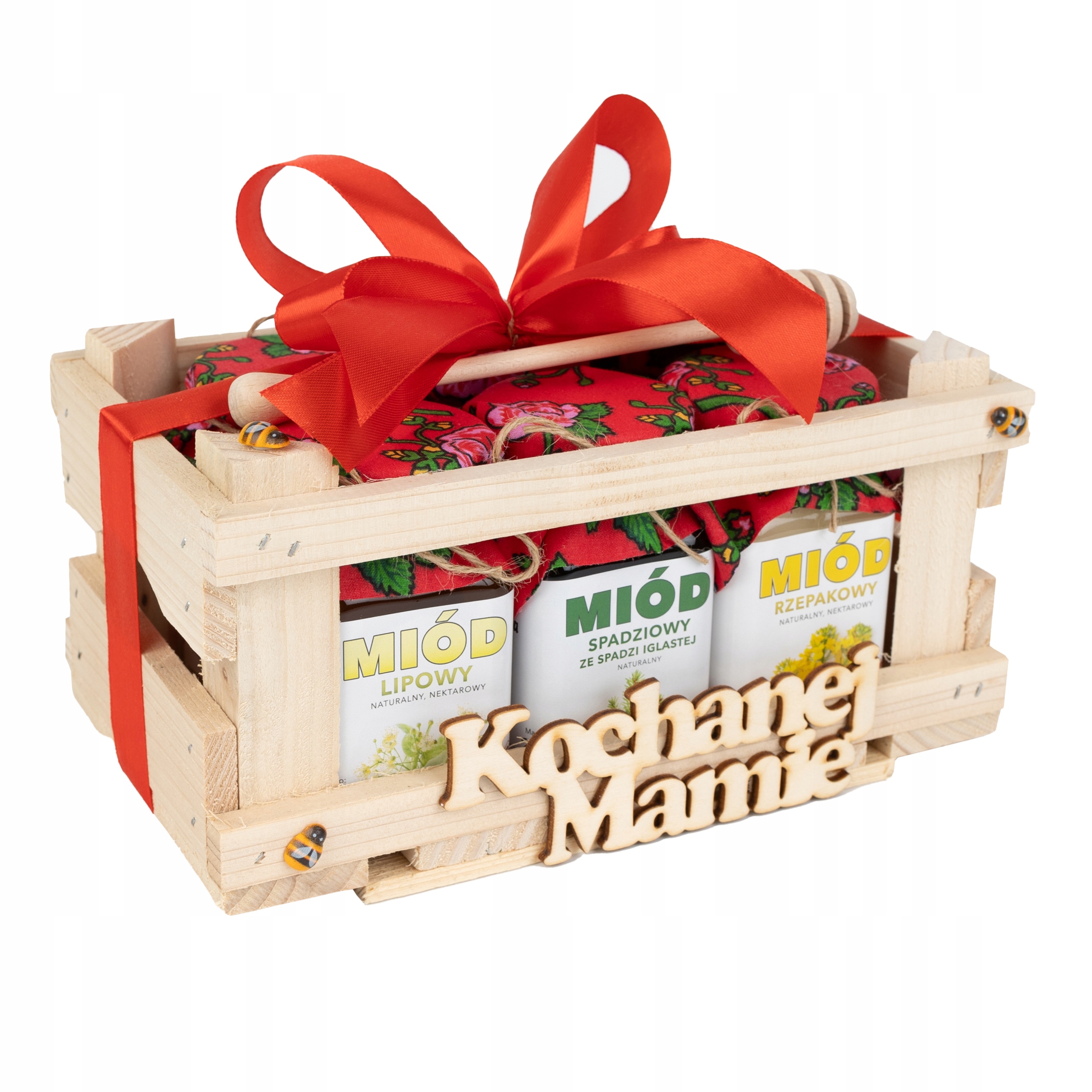 Levně Dárek pro maminku – nápis „Milovaná maminka“ – sada 6 medů pro různé příležitosti