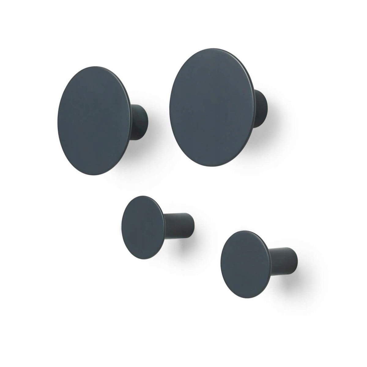 Sada 4 tmavě šedých věšáků Ponto Blomus