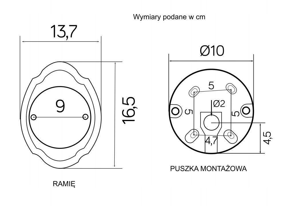 Czarna lampa zewnętrzna elewacyjna kinkiet kula Zasilanie sieciowe