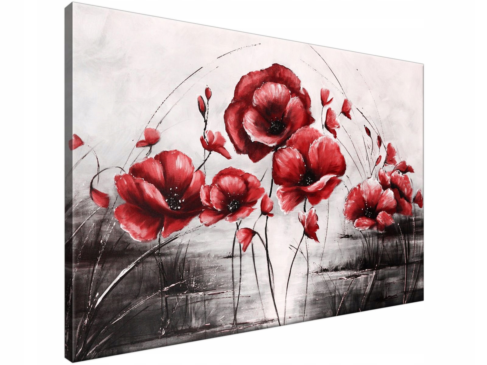 

Obraz drukowany Czerwone Maki 90x60 mega