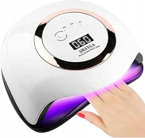 AMAYGA Lampa UV LED 168W Do Lakierów Żelowych Z Czujnikiem I 4 Timerami — miniatura 2