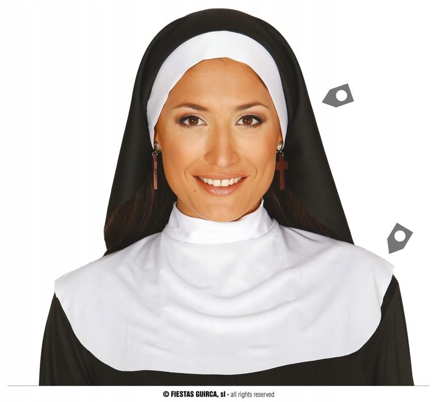 CZAPKA WELON ZAKONNICY Z KOŁNIERZEM