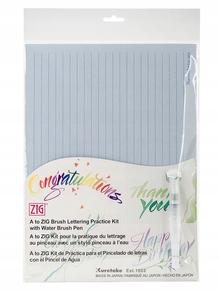 Sada cvičení pro kaligrafii Brushkuretake Zig