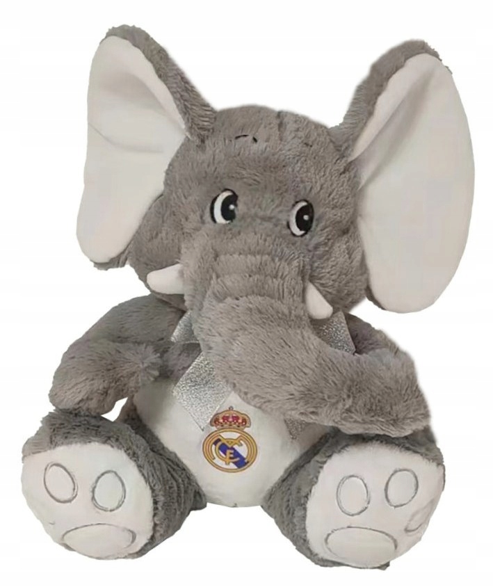 Maskotka pluszak słonik kibica Real Madryt 25 cm oficjalna kolekcja klubowa